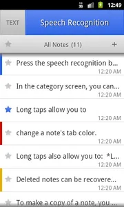 ListNote Speech-to-Text Notes screenshot 1