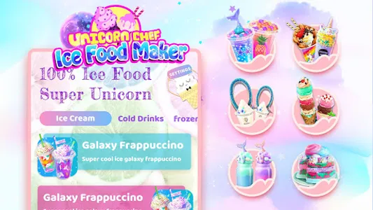 Unicorn Chef Ice Cooking Games screenshot 11