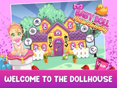 Dollhouse Cleaning For Kids screenshot 0