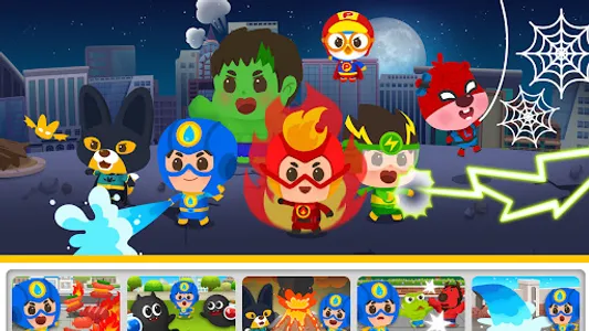 뽀로로 히어로 동화 - 슈퍼 히어로, 얼음 공주, 독서 screenshot 1