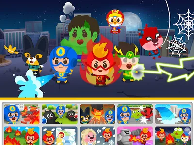 뽀로로 히어로 동화 - 슈퍼 히어로, 얼음 공주, 독서 screenshot 15