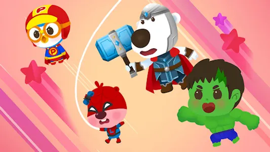 뽀로로 히어로 동화 - 슈퍼 히어로, 얼음 공주, 독서 screenshot 5