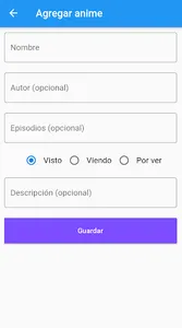 Lista de animes vistos screenshot 2