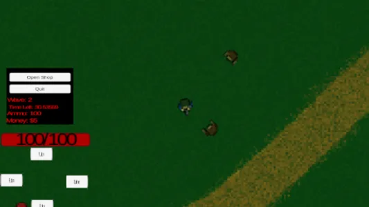 2D Zombie Wave Survivor screenshot 2