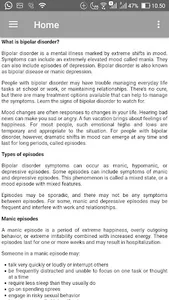 Bipolar Disorder : Treatment screenshot 1