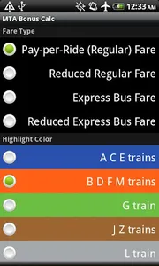 MTA Bonus Calc - NYC Subway screenshot 2