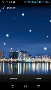 City SkylineStar Livewallpaper screenshot 0