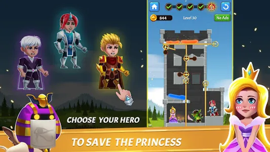 Hero Rescue - Pin Puzzle - Pul screenshot 10