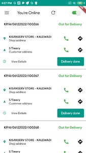 Kisanserv Delivery screenshot 0