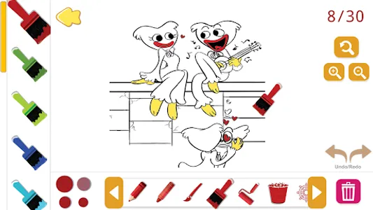 playtime kissy missy coloring screenshot 2