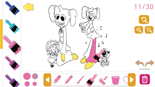 playtime kissy missy coloring screenshot 6