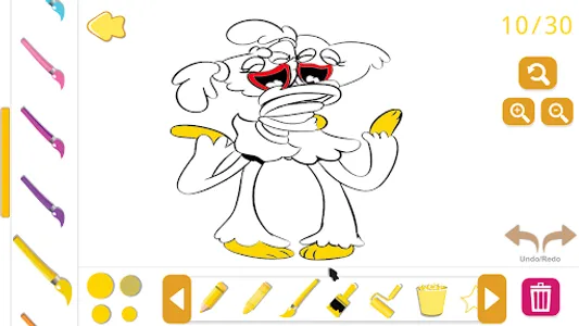 playtime kissy missy coloring screenshot 7