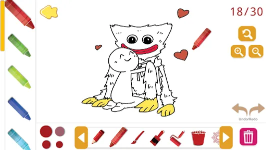 playtime kissy missy coloring screenshot 8
