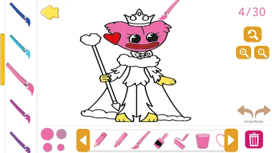playtime kissy missy coloring screenshot 9