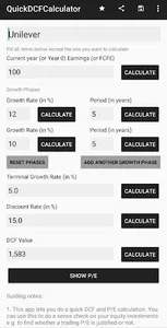 DCF Calculator - Intrinsic Val screenshot 2
