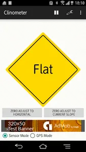 Clinometer screenshot 2