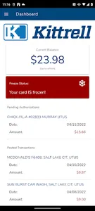 Kittrell Paycard screenshot 1