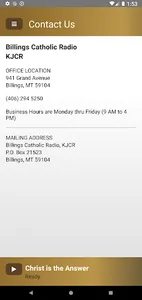 KJCR Billings Catholic Radio screenshot 4