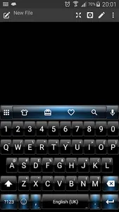 Emoji Keyboard Dusk Black Blue screenshot 0