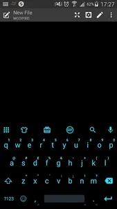 Emoji Keyboard Flat Black Blue screenshot 3