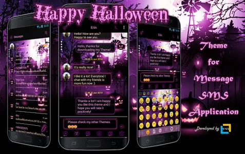 SMS Messenger Halloween Theme screenshot 0