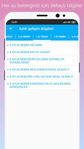 Gün Gün Bebek Bakımı, Gelişimi screenshot 4