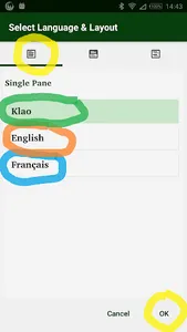 Klao Bible with English screenshot 2