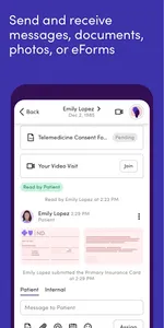 Klara – Patient communication screenshot 1