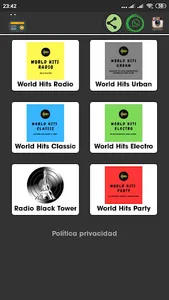 World Hits +Radios (Radio Hits screenshot 1