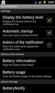 BatteryNotify screenshot 1