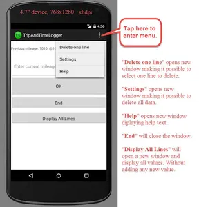 Trip and Time Logger screenshot 3