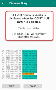 Diabetes Diary screenshot 2