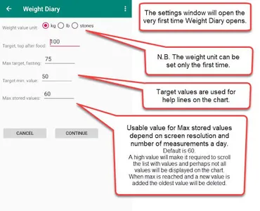 Weight Diary screenshot 0