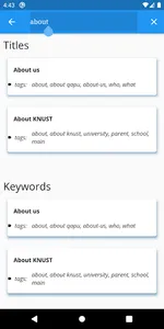 KNUST QAPU App screenshot 1