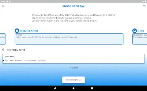 KNUST QAPU App screenshot 11