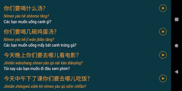 3000 câu hội thoại tiếng Trung screenshot 4