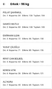 Türkiye Halter Federasyonu screenshot 4