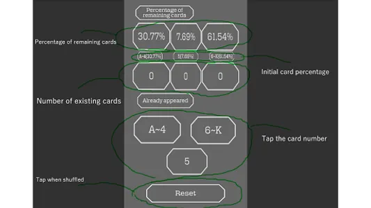 Baccarat card counter for 8 de screenshot 3