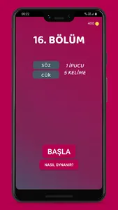 Sözcük: 1 İpucu 5 Kelime - Kel screenshot 14