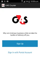 G4S Courier App screenshot 0