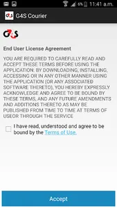 G4S Courier App screenshot 2