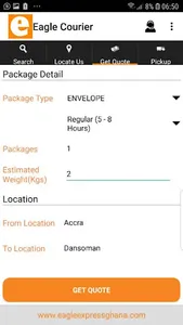 Eagle Courier screenshot 1