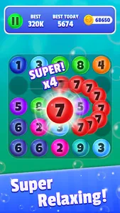 Pop It - Merge Number Bubbles screenshot 1