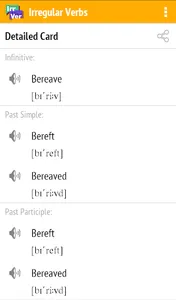 English Irregular Verbs screenshot 2