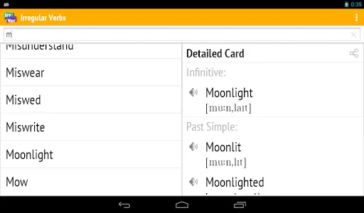 English Irregular Verbs screenshot 3