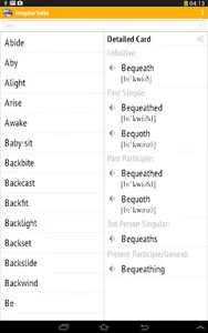 English Irregular Verbs screenshot 8
