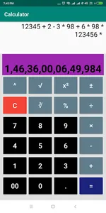 Calculator screenshot 2
