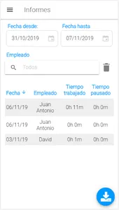 Worktime screenshot 1