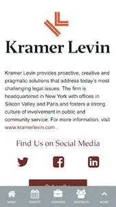 Kramer Levin Events screenshot 2
