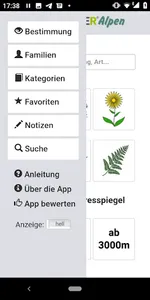 Krautfinder Alpenpflanzen screenshot 1